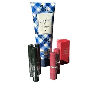 Bath & Body Works Gingham Body Cream with Makeup Collection